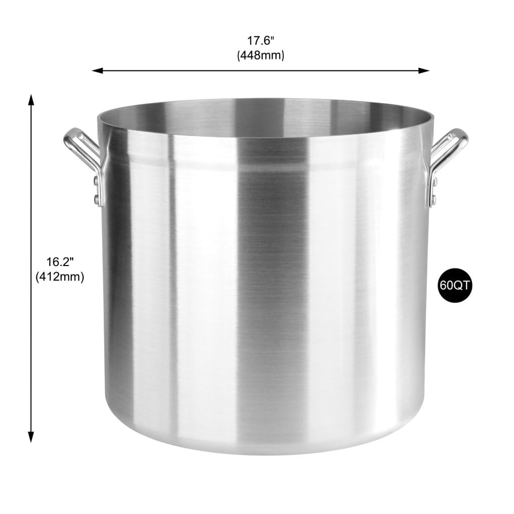 60 Qt Aluminum Stock Pot A979