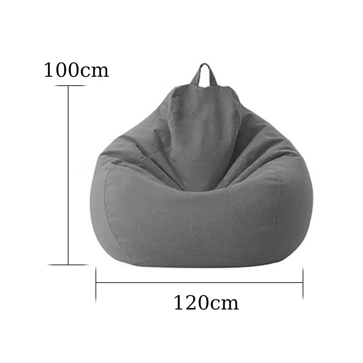Yellow Large Bean Bag Chair Cover I79638