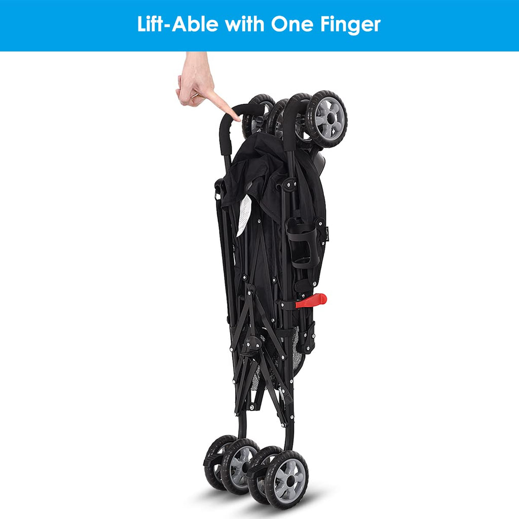 Lightweight Compact Foldable Stroller with Canopy and Cup Holder C94610