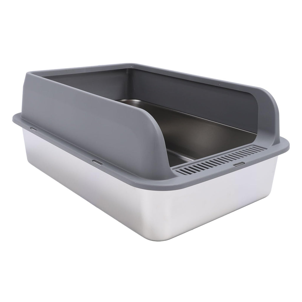 Stainless Steel Enclosed Litter Box with Lid W6761