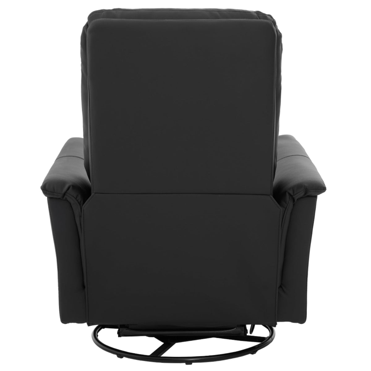 Black Boucle Swivel Rocker Glider Lounge Chair D20786