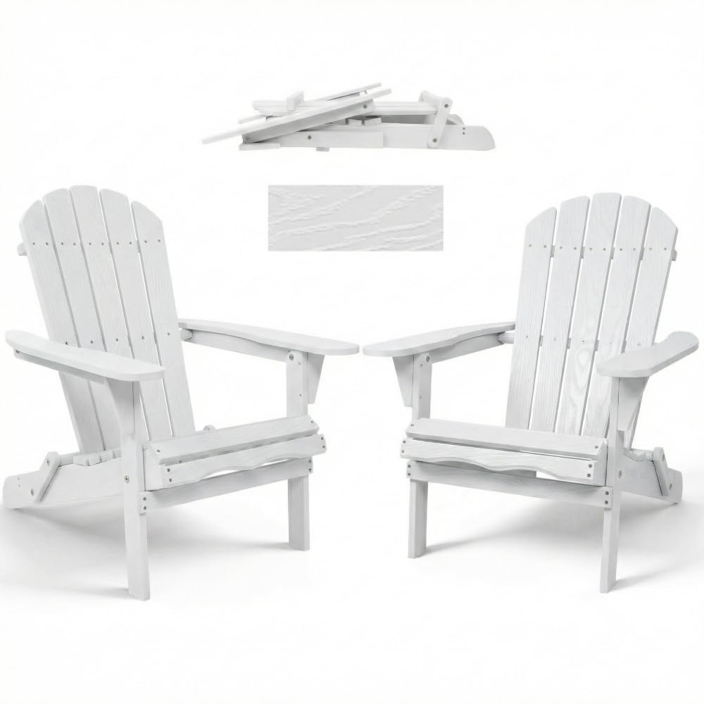 Folding Wooden Adirondack Chair V5954