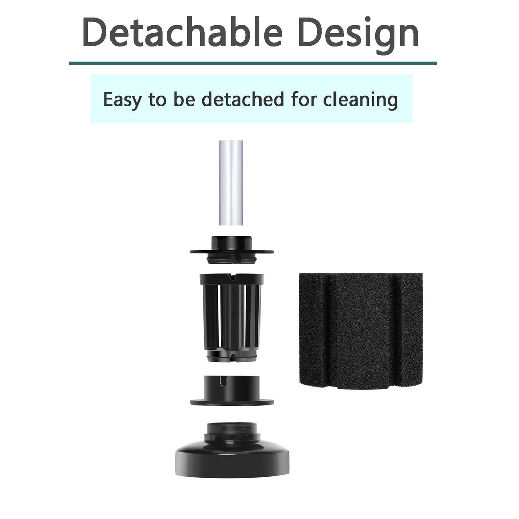 Aquarium Air Powered Sponge Filter with Airline Tubing N7391