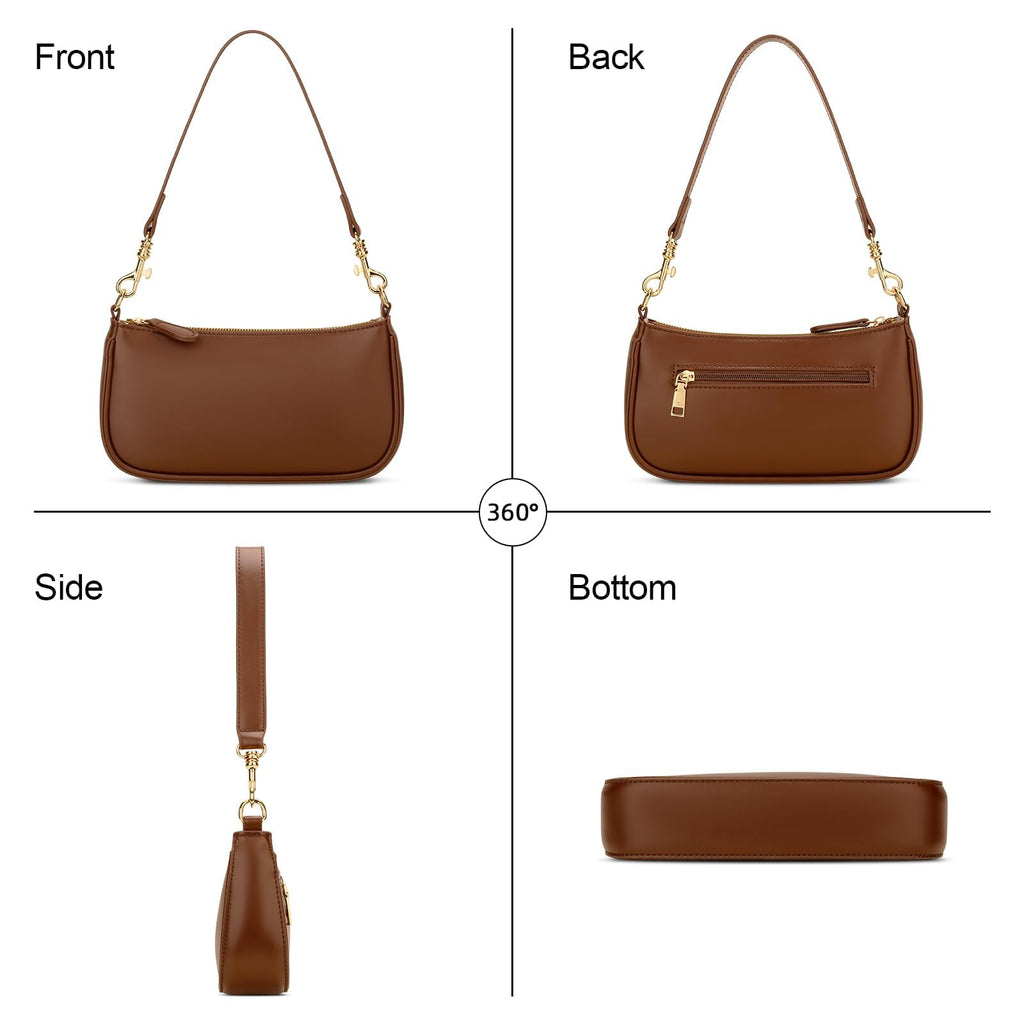 Small Black Purse with Zipper Closure J267