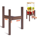 Adjustable Bamboo Drink Dispenser Stand for 2-5 Gallon G435