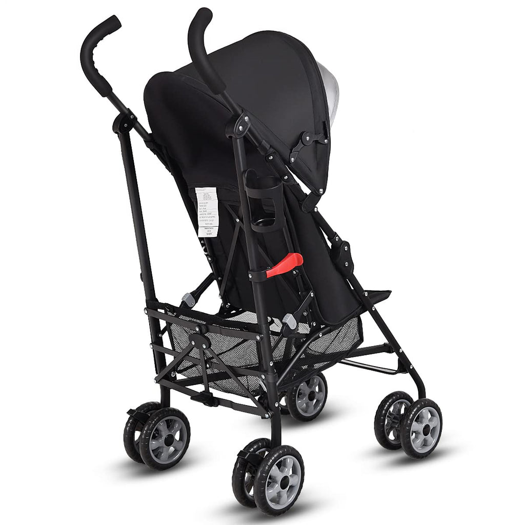 Lightweight Compact Foldable Stroller with Canopy and Cup Holder C94610