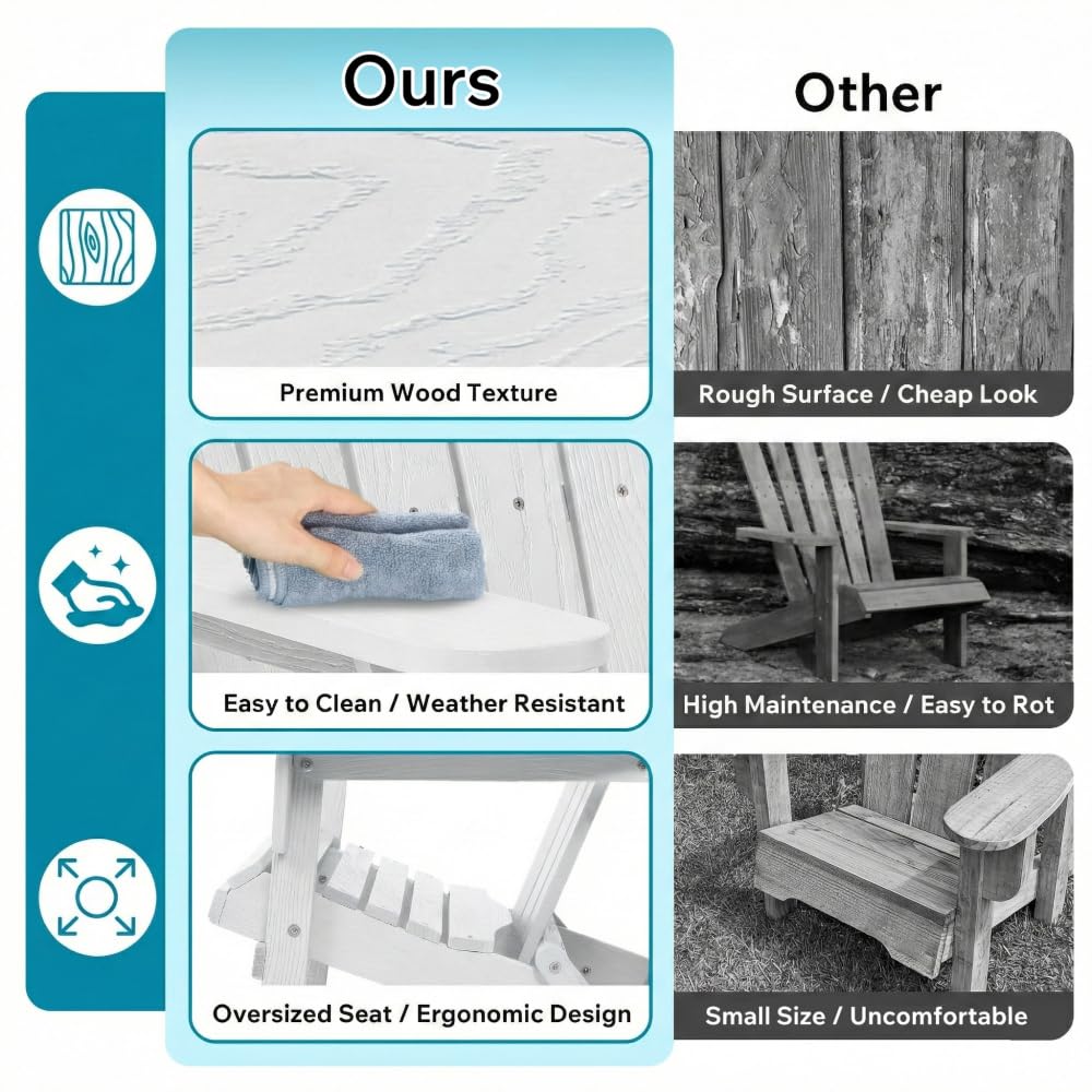Folding Wooden Adirondack Chair V5954