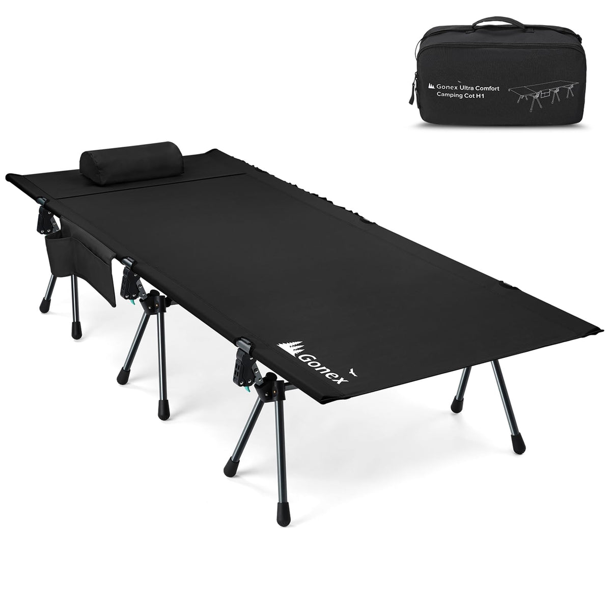 31" Adjustable Height Camping Cot K835439