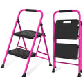 Pink Foldable 2 Step Ladder U21239