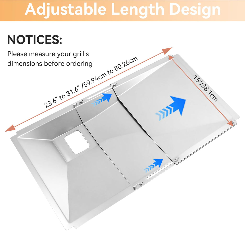 Adjustable Grease Tray with Catch Pan for Gas Grills T687035