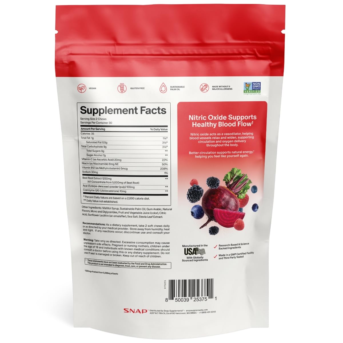 Mixed Berry Beet Root Chews I379