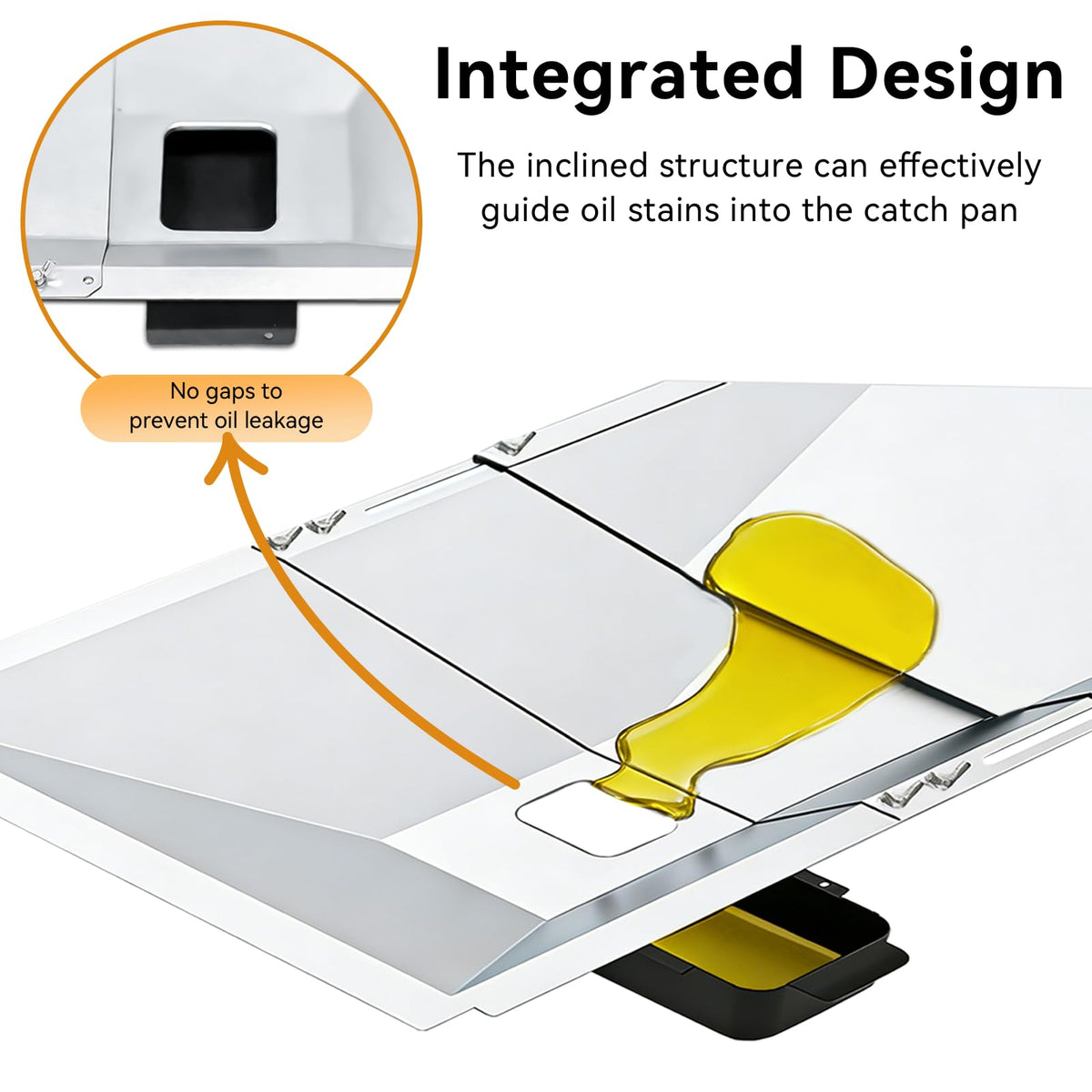 Adjustable Grease Tray with Catch Pan for Gas Grills T687035