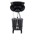 Portable Height-Adjustable Shampoo Basin with Electric Pump and 2 Water Buckets Y639