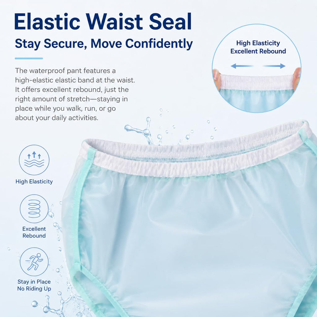 Plastic Waterproof Incontinence Underwear Size XL L620