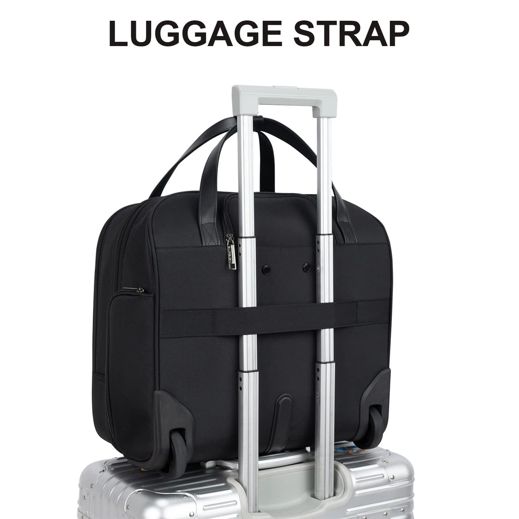Rolling Laptop Bag 15.6 Inch Black H7308