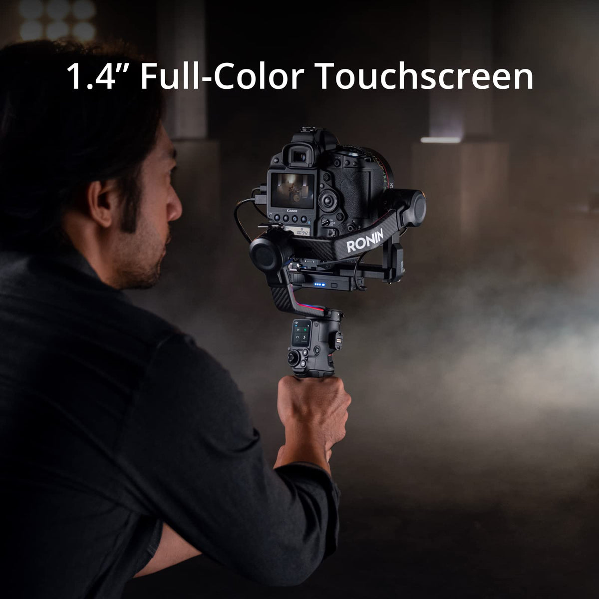 3-Axis Gimbal Stabilizer for DSLR and Mirrorless Cameras, Carbon Fiber, Black V735992