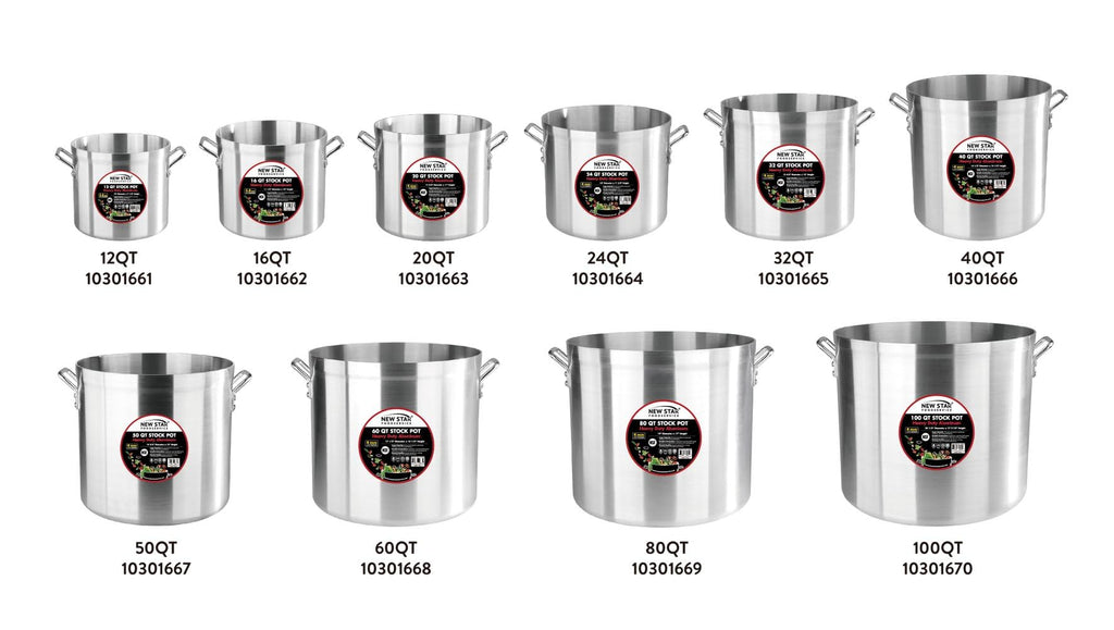 60 Qt Aluminum Stock Pot A979