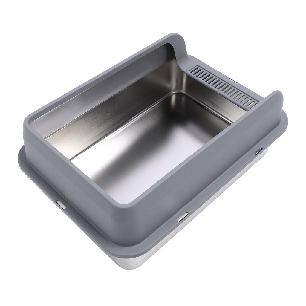 Stainless Steel Enclosed Litter Box with Lid W6761