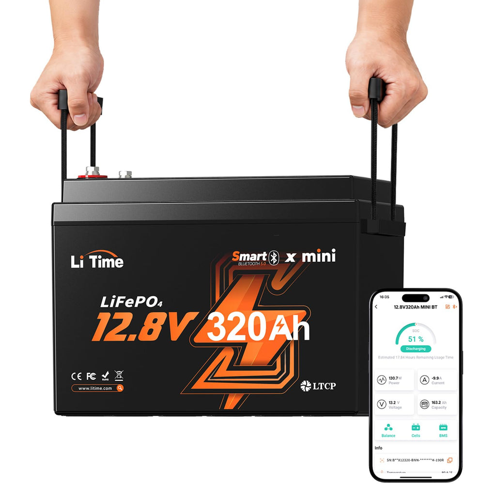 12V 320Ah Mini LiFePO4 Battery with Bluetooth N5603