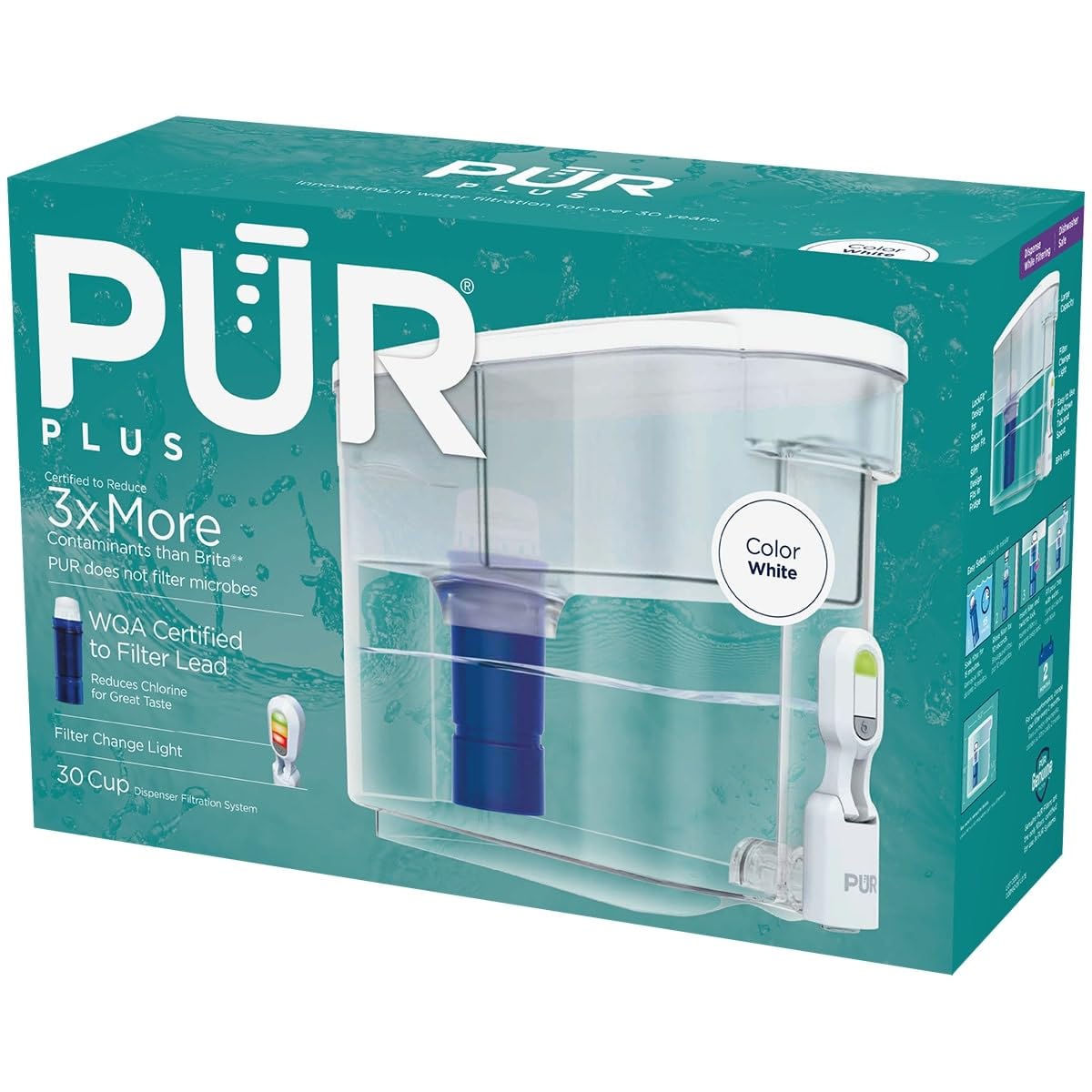 White Water Filter Dispenser with Filter G684
