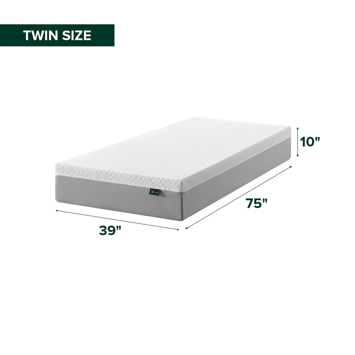 10 Inch Twin Memory Foam Mattress J3294