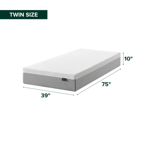 10 Inch Twin Memory Foam Mattress J3294