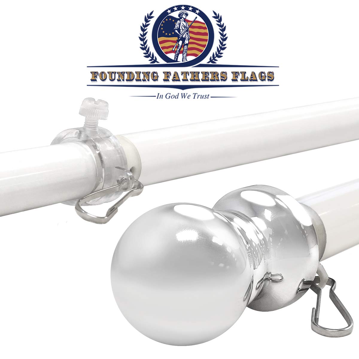 6ft Spinning Flag Pole L133860