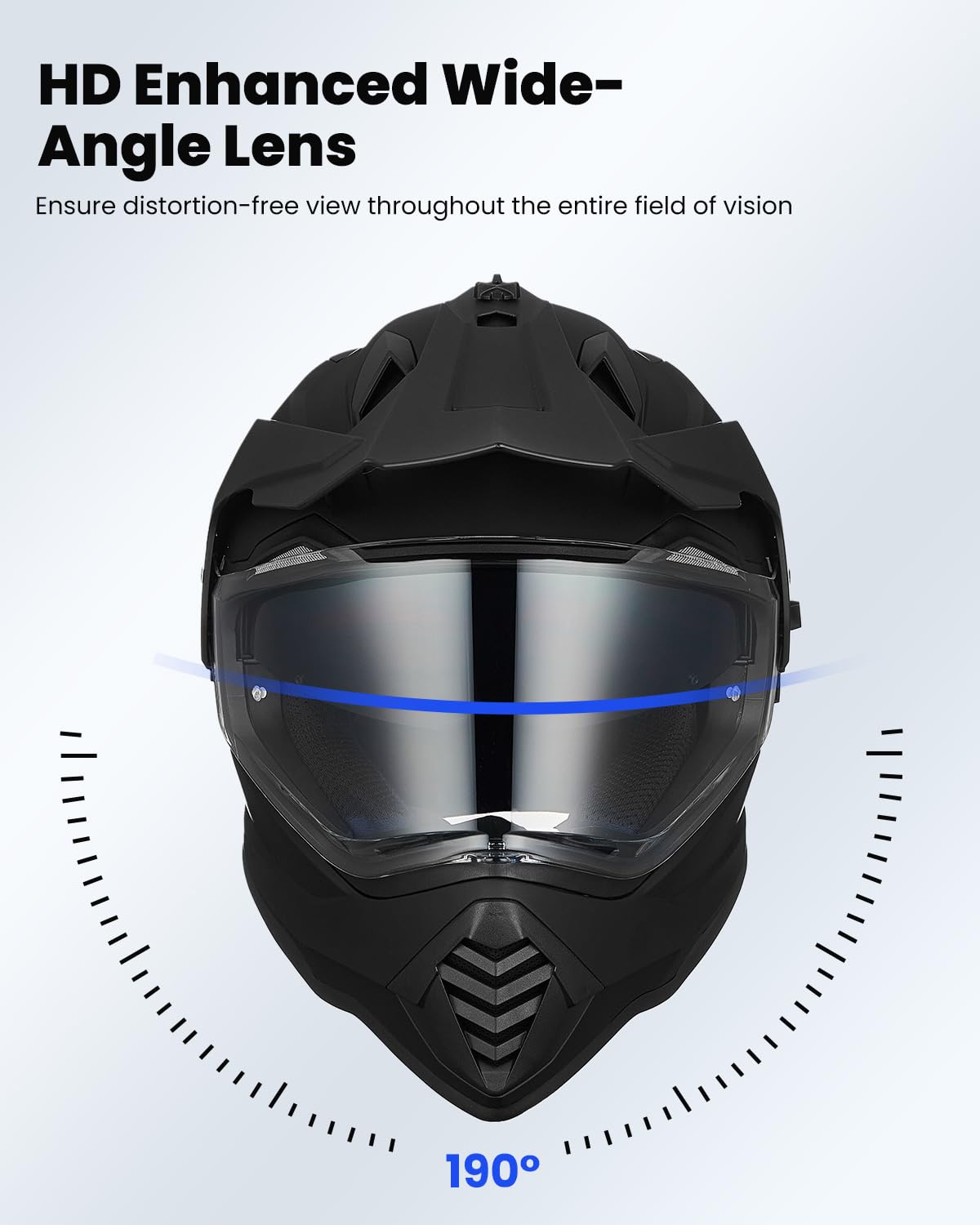 Dual Sport Adventure Motorcycle Helmet with Pinlock Visor K148147