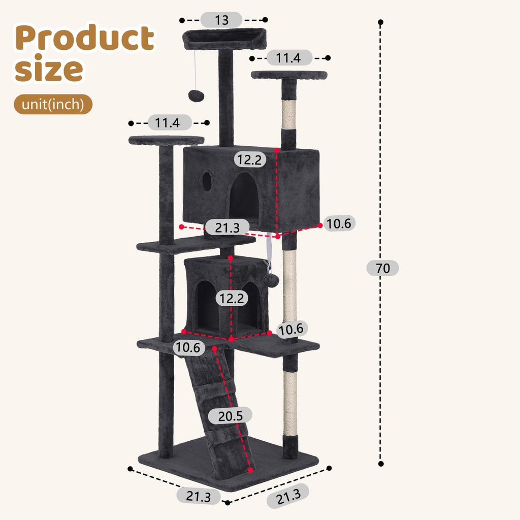 70" Multi-Level Cat Tree Q576571