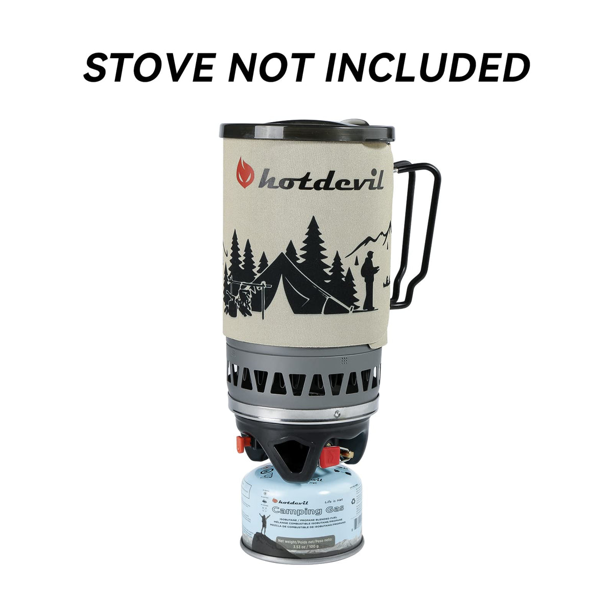 Isobutane Propane Camping Fuel Canister 3.53oz 4 Packs X413687