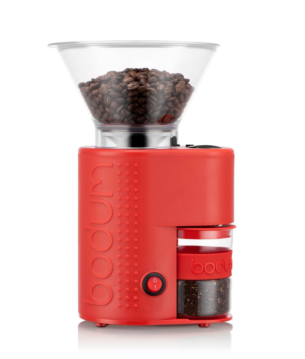Electric Conical Burr Coffee Grinder, 12 Grind Settings, Red J5386