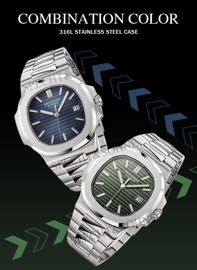 Mens Mechanical Watch Automatic Sapphire Crystal 40MM C49443