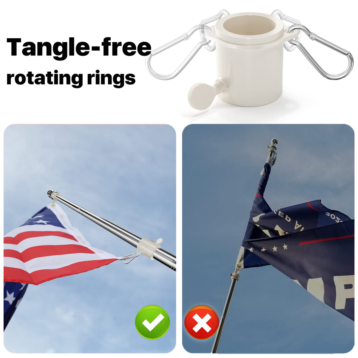 Silver Stainless Steel 5 FT Flag Pole E85066