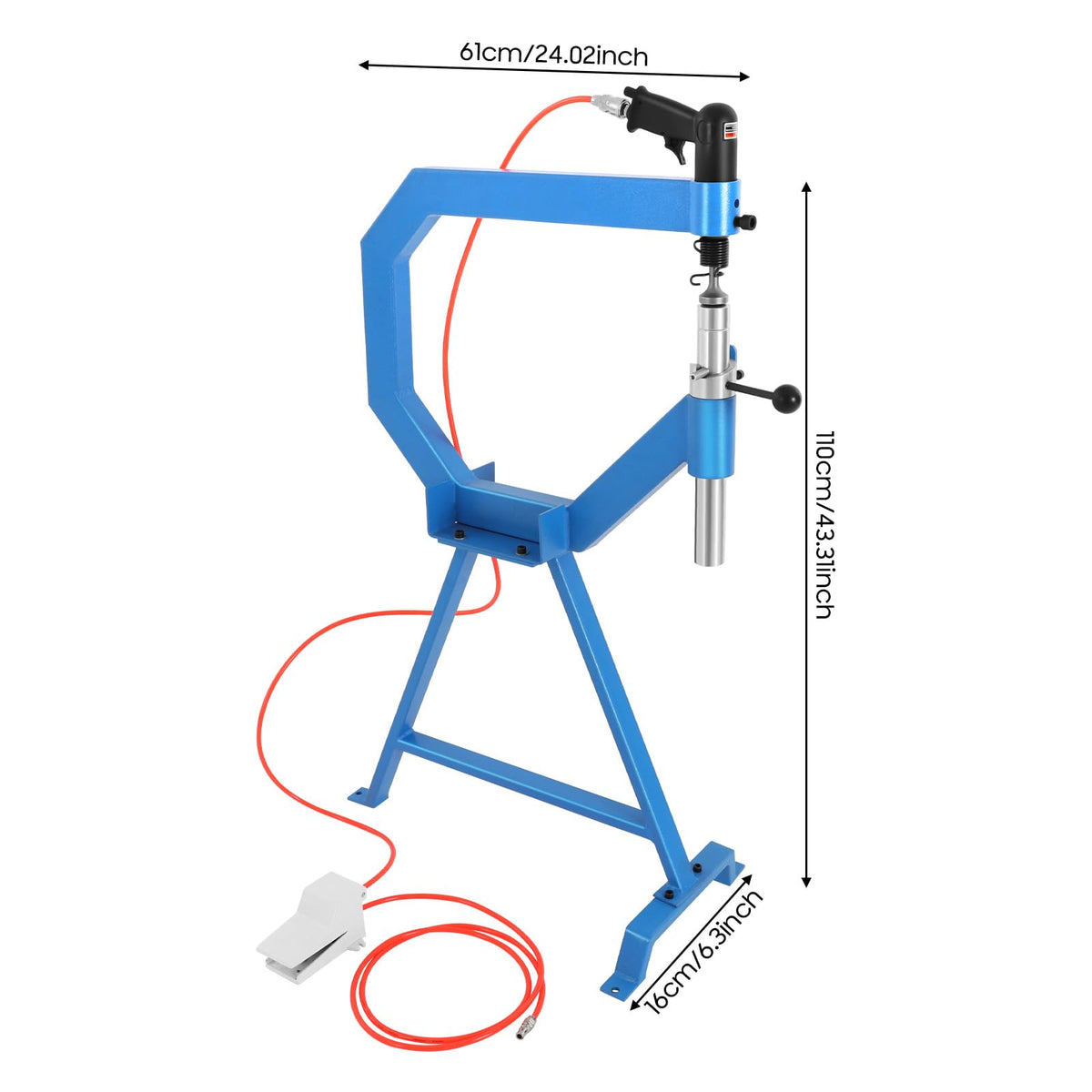 Pneumatic Planishing Hammer with Pedal & Stand V687