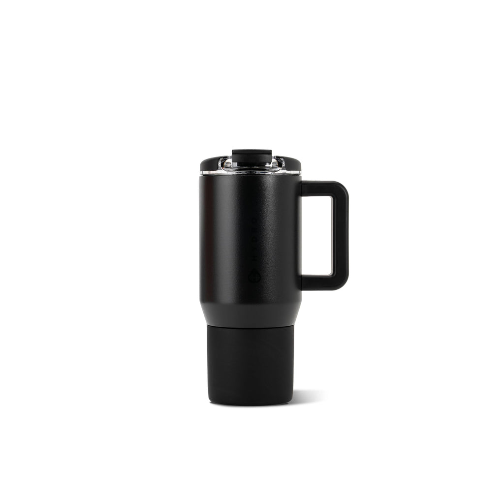 20oz Ceramic-Lined Mug with Handle, Black Y66483