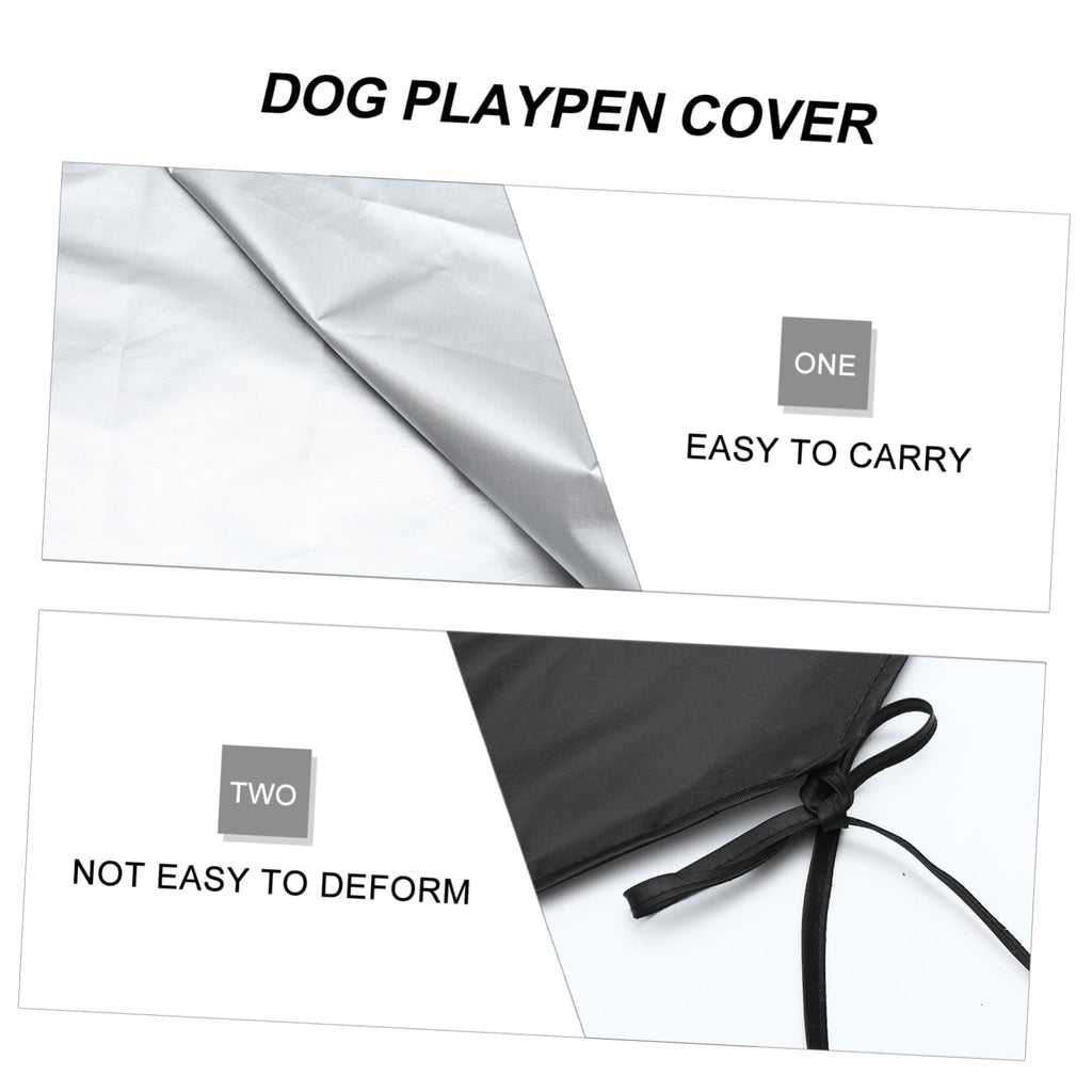 Waterproof Dog Playpen Roof Cover with Sun Shade 210D Oxford Cloth F242434