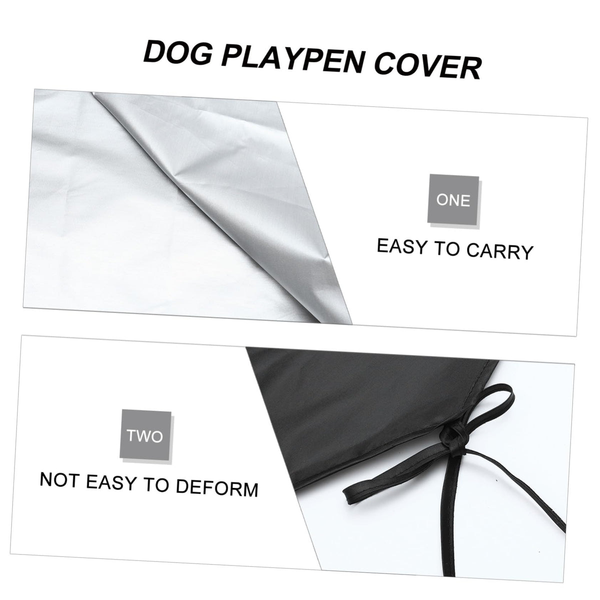 Waterproof Dog Playpen Roof Cover with Sun Shade 210D Oxford Cloth F242434