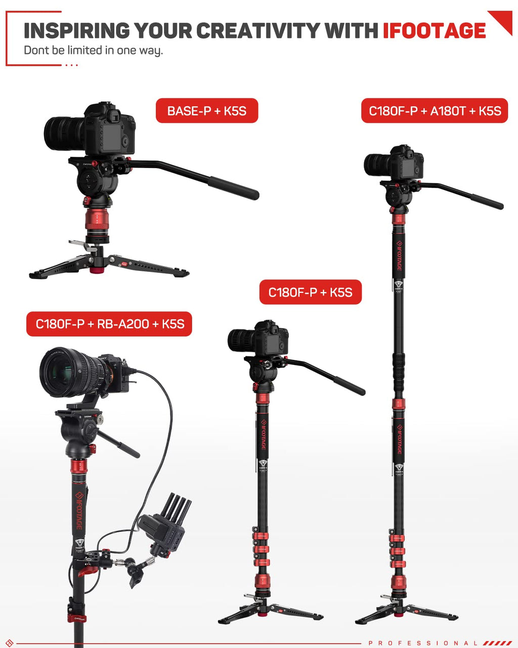Carbon Fiber Monopod O8075