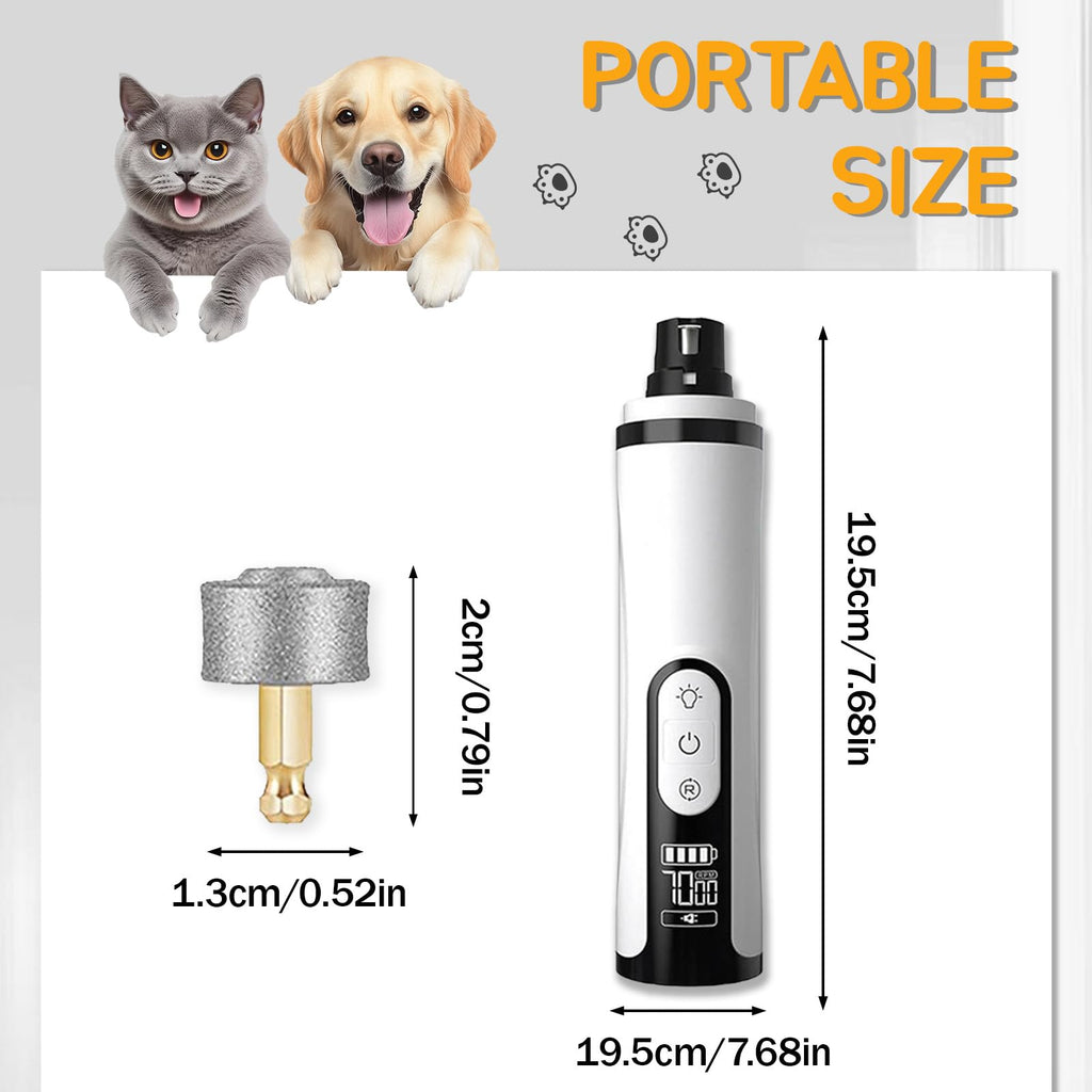 Silent Rechargeable Electric Pet Nail Grinder I640