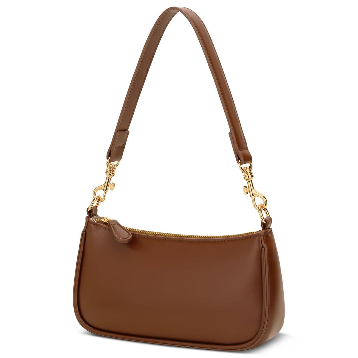 Small Black Purse with Zipper Closure J267