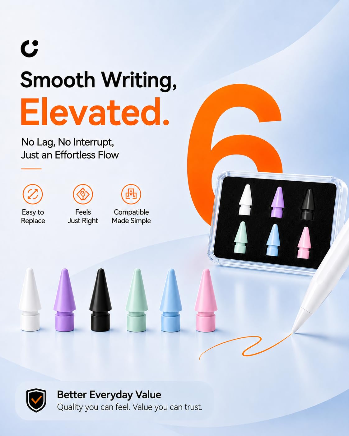 Replacement Pencil Tips 6 Pack F42207