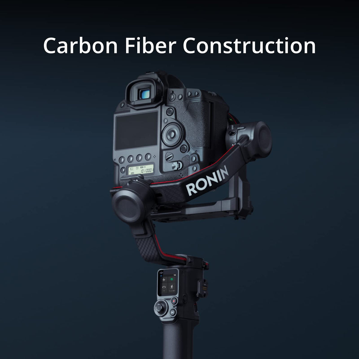 3-Axis Gimbal Stabilizer for DSLR and Mirrorless Cameras, Carbon Fiber, Black V735992