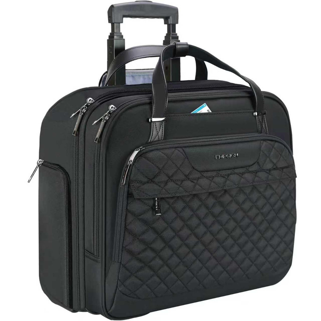 Rolling Laptop Bag 15.6 Inch Black H7308