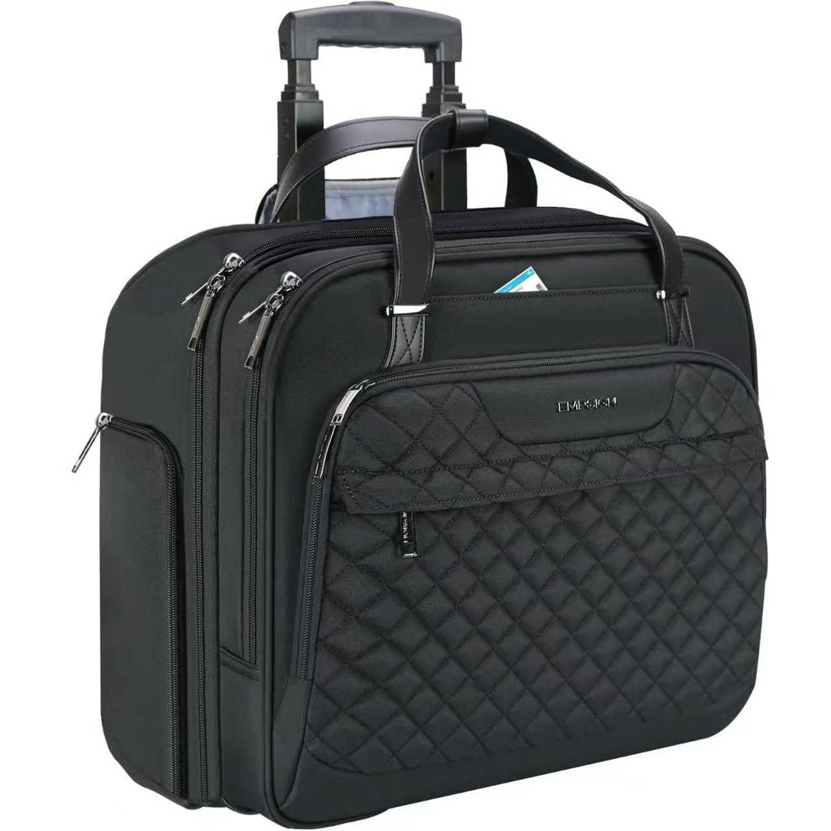 Rolling Laptop Bag 15.6 Inch Black H7308
