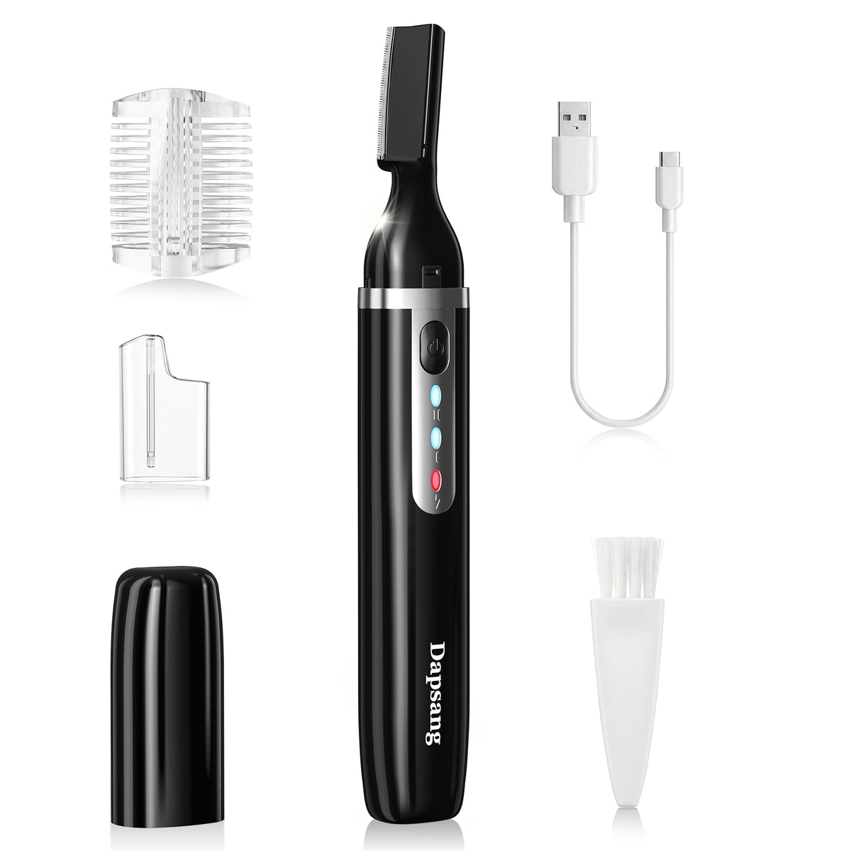 Electric Rechargeable Eyebrow Trimmer with Rinseable Blade D93260