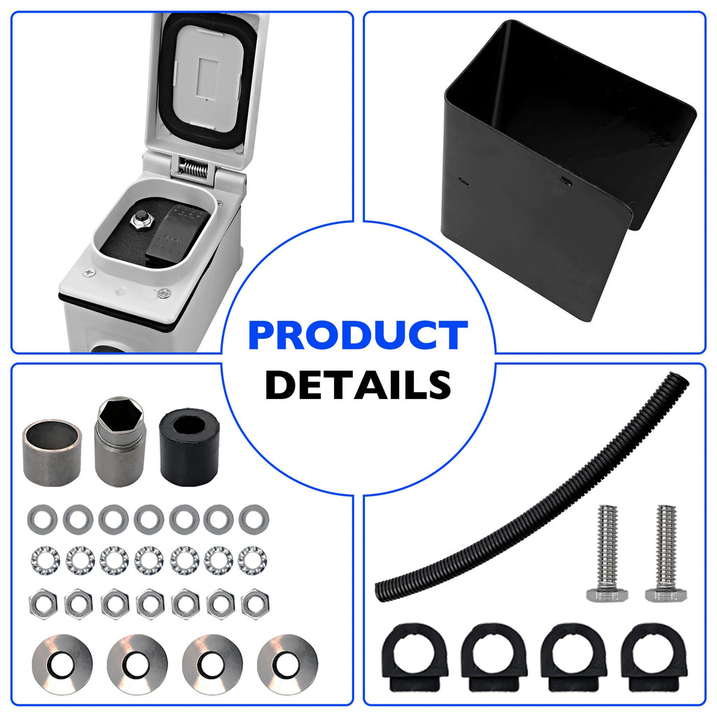 Electric Powered Trailer Jack Kit 12,000 lbs 12V M814002