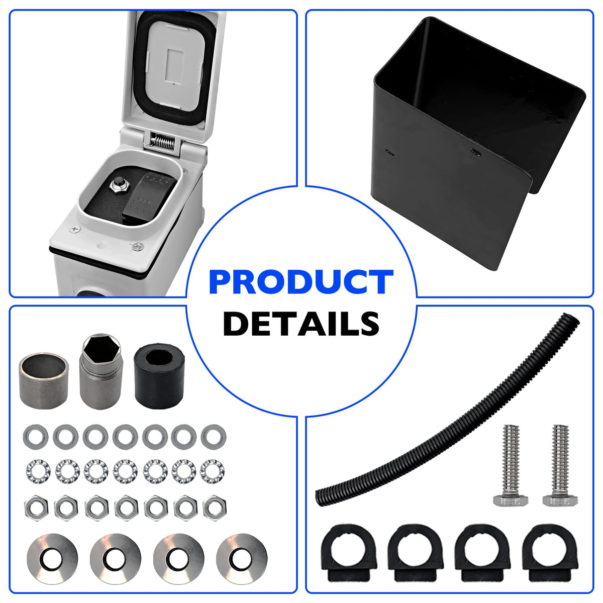 Electric Powered Trailer Jack Kit 12,000 lbs 12V M814002