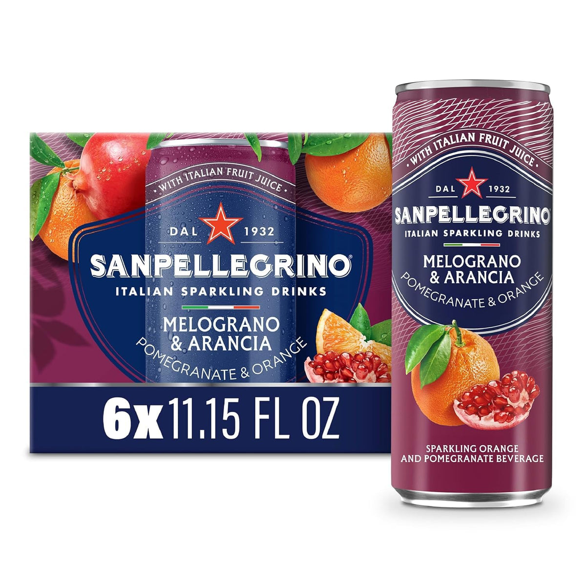 Sparkling Fruit Beverages Variety Pack, 11.15 fl oz Cans, 24 Pack D1276