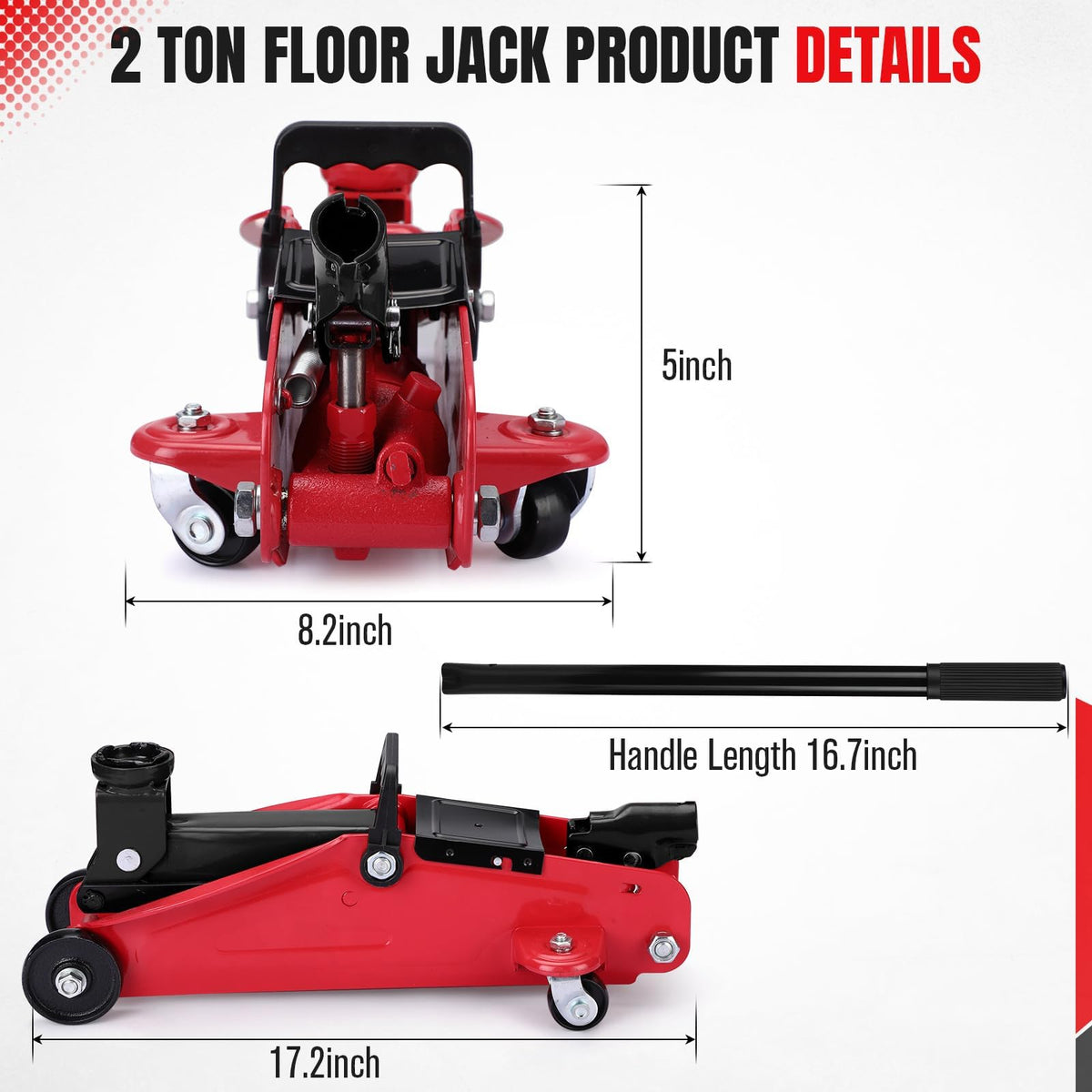 2 Ton Low Profile Hydraulic Floor Jack Q152664