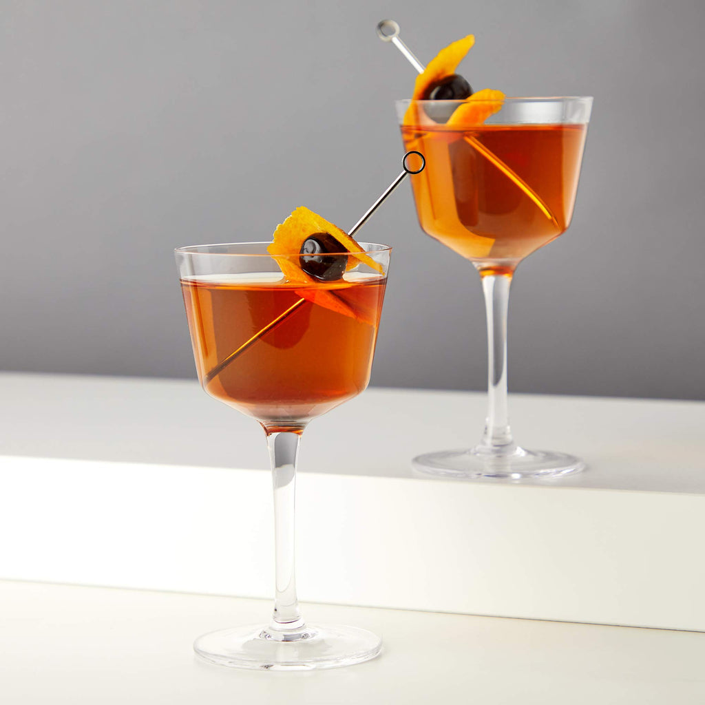 Stemmed Crystal Cocktail Glasses Set of 2 U92001